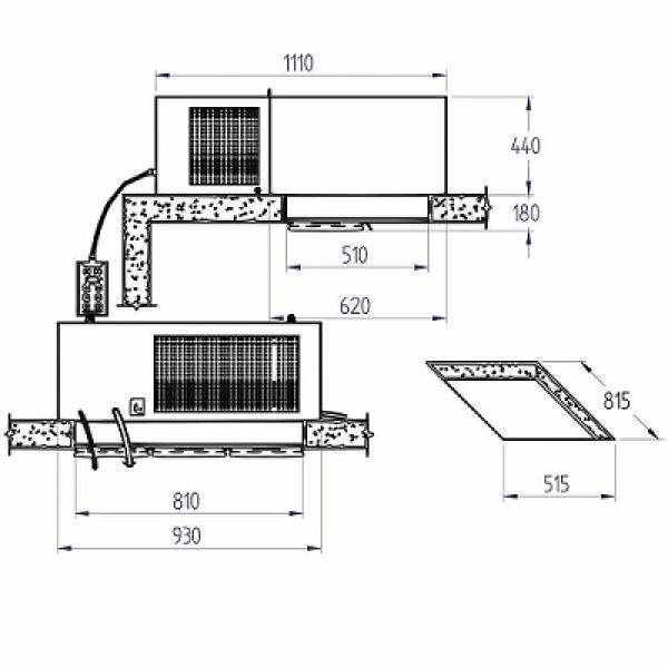 SN400T-4N (23) Stopfer Tiefkühlaggregat "Dachmontage" Monoblock T° -15°-25°